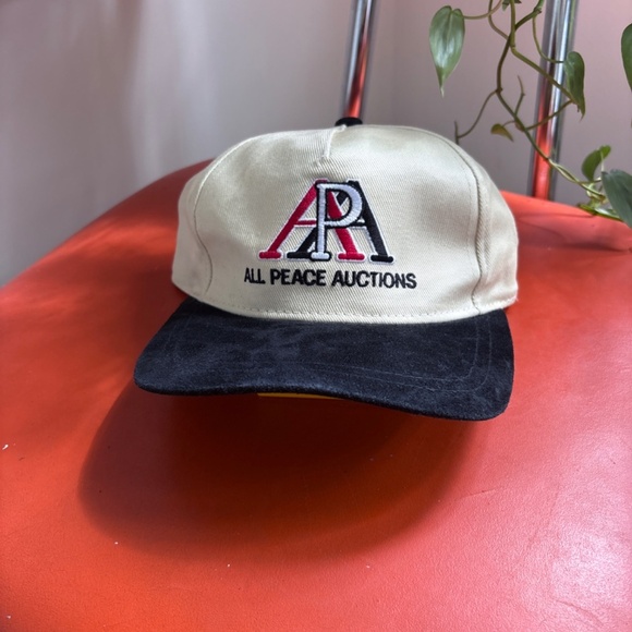 vintage ALL PEACE AUCTIONS trucker hat cap - Picture 8 of 8
